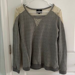 Lacey sweatshirt: comfy, cozy, and cute!